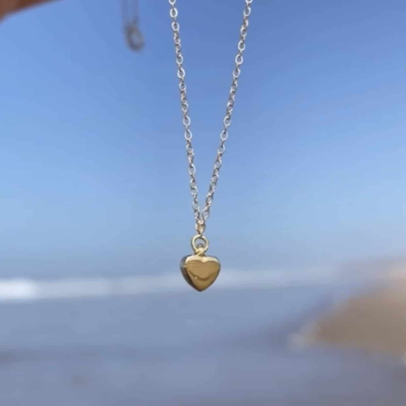 Collier petit coeur en Or 18K