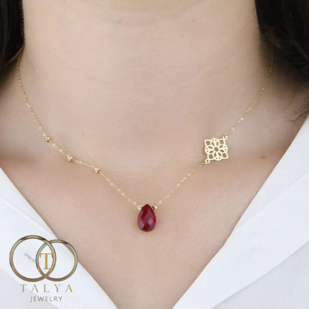 Collier Pierre de sagesse En Or 18K