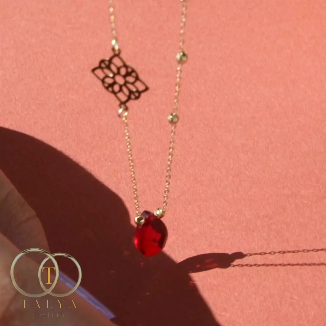 Collier Pierre de sagesse En Or 18K