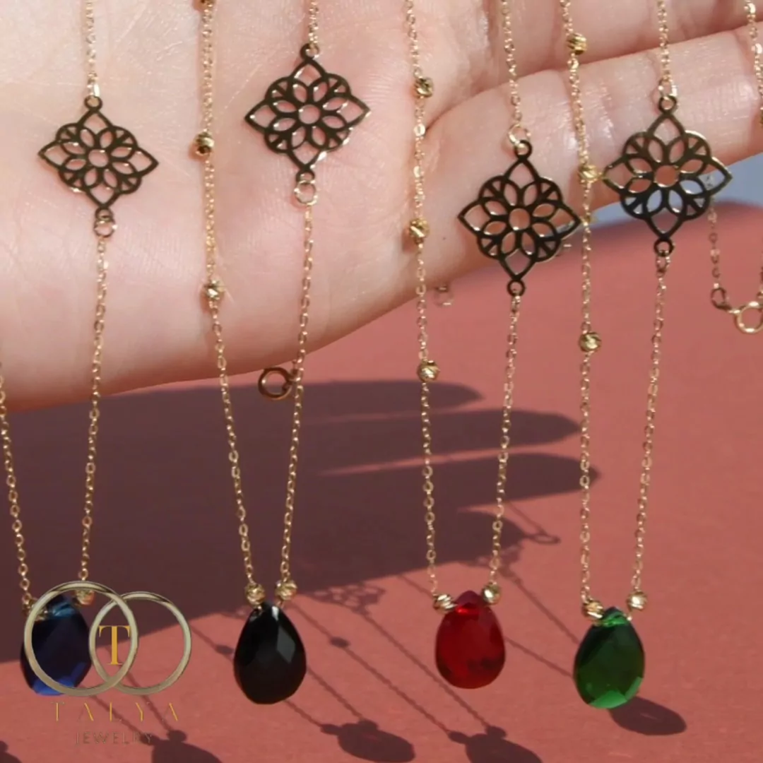 Collier Pierre de sagesse En Or 18K