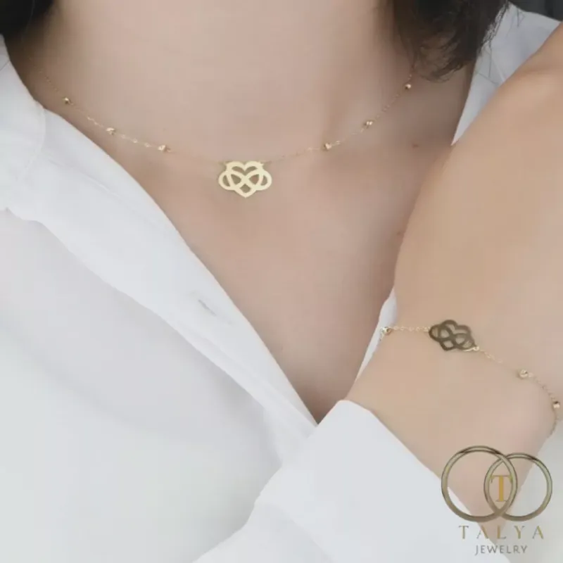 Ensemble Amour infini en Or 18K