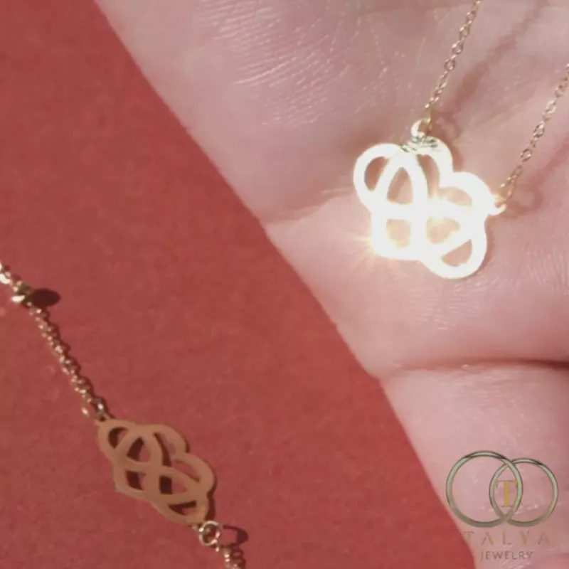 Ensemble Amour infini en Or 18K