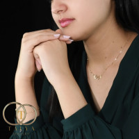 Ensemble Double Coeur En Or 18K