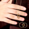Collier Losange En Or 18K