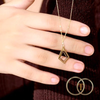 Collier Losange En Or 18K