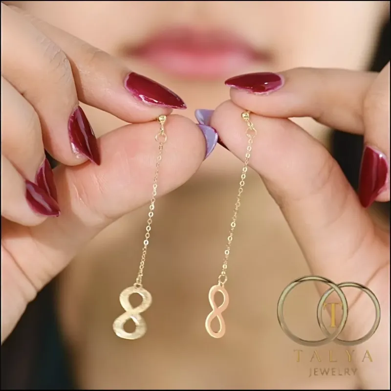 Boucles Infini En Or 18K