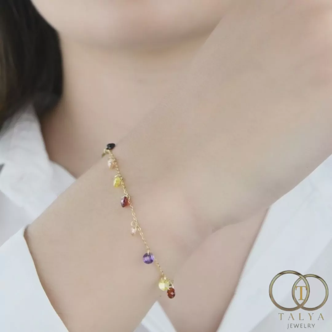 Bracelet Arc En Ciel En Or 18K