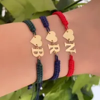 Cordon Coeur Lettre En Or 18K