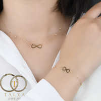 Ensemble Papillon coeur en Or 18K