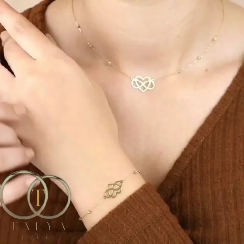 Gourmette amour infini en Or 18K