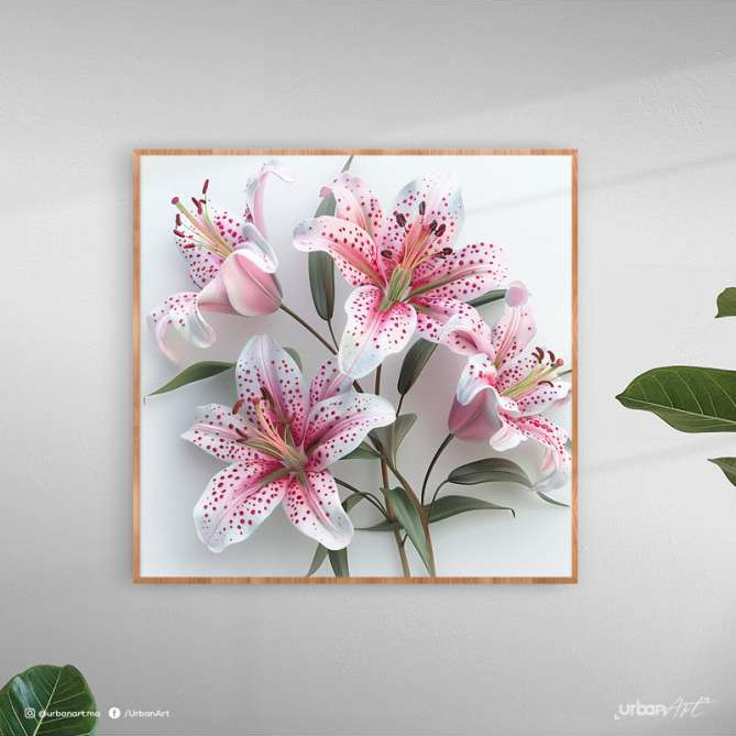 Tableau nature Bouquet de lys