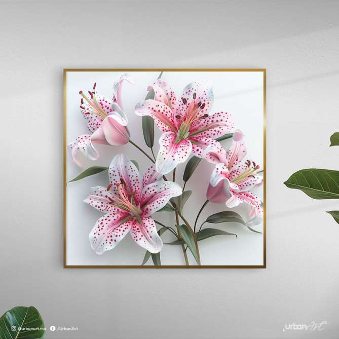 Tableau nature Bouquet de lys