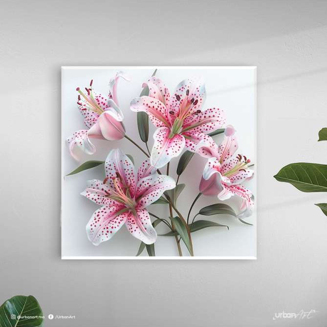 Tableau nature Bouquet de lys