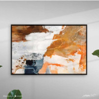 Tableau Abstrait Brown Taupe