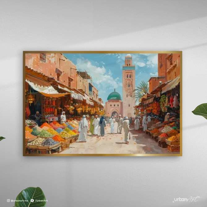 Tableau Traditionnel bazar marocain