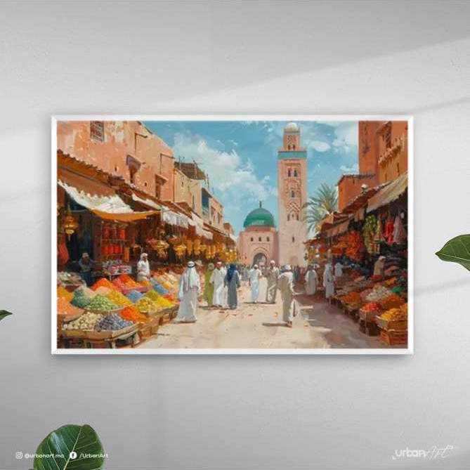Tableau Traditionnel bazar marocain