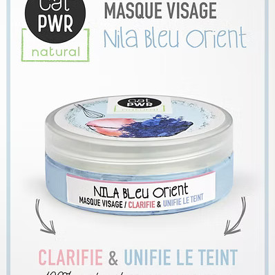 NILA BLEU ORIENT Masque Visage Eclaircissant + Unifie le Teint