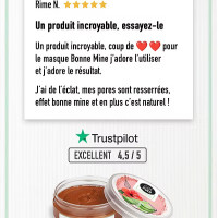 HYDRATANT / BONNE MINE Masque Visage Argile Rouge Défatigant