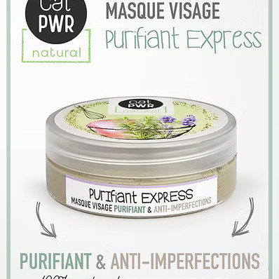 PURIFIANT EXPRESS Masque Visage Peau Mixte à Grasse Boutons + Acné