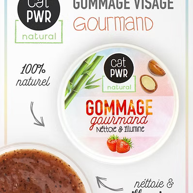 GOMMAGE Visage GOURMAND Nettoyant et Exfoliant Ultra Doux + Eclat