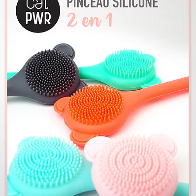 Pinceau en Silicone 2 en 1 pour MASQUE et GOMMAGE