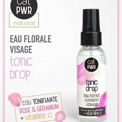 TONIC DROP Brume Visage Tonifiante à l'eau de Rose & Vitamine C