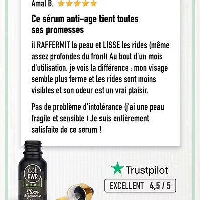 ELIXIR de JEUNESSE Sérum de Nuit Anti-Age & Anti-Rides
