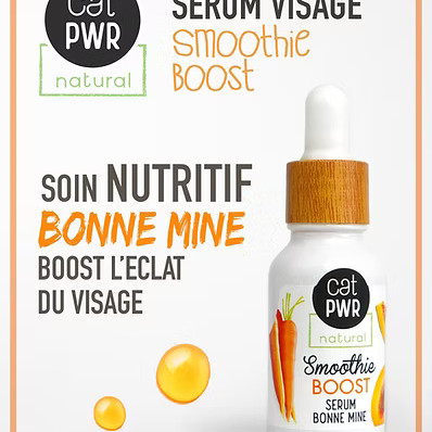 SMOOTHIE BOOST Sérum de Nuit Bonne Mine à l'huile d'Abricot & CAROTTE