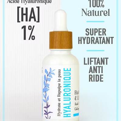 Fluide HYDRATANT & LIFTANT Sérum de Jour à l'Acide HYALURONIQUE [1%]