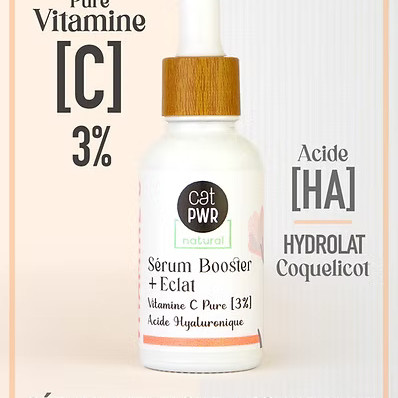 BOOSTER D'ECLAT Sérum de Jour à la VITAMINE C pure [3%] + HA