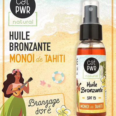 Huile Bronzante CAROTTE & MONOI de TAHITI pour un Bronzage Doré