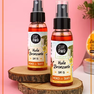 Huile Bronzante CAROTTE & MONOI de TAHITI pour un Bronzage Doré