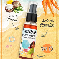 Huile Bronzante CAROTTE & MONOI de TAHITI pour un Bronzage Doré