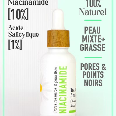 ANTI-IMPERFECTION Sérum NIACINAMIDE [10%] + Acide Salicylique [1%]