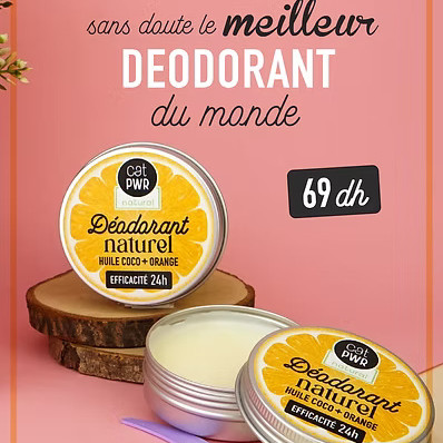 Anti-Transpirant / DEODORANT NATUREL Efficacité 24H Sans Sel d'Aluminium