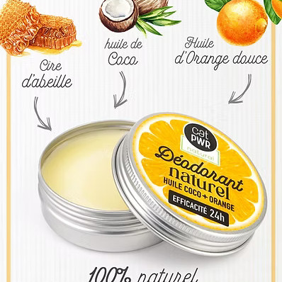 Anti-Transpirant / DEODORANT NATUREL Efficacité 24H Sans Sel d'Aluminium