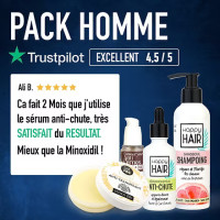 PACK HOMME essentiels Soins Beauté Sans Sulfate Anti Chute & Cernes
