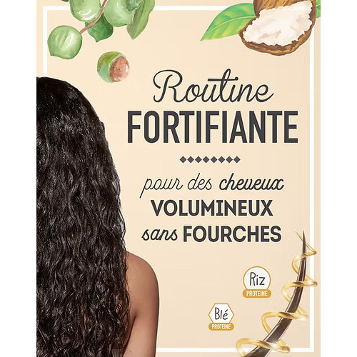ROUTINE FORTIFIANTE pour des Cheveux en Volume et sans Fourches ROUTINE FORTIFIANTE pour des Cheveux en Volume et sans Fourches