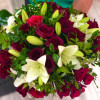 Red Roses and Lilies Bouquet