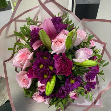 Bouquet à main coloré