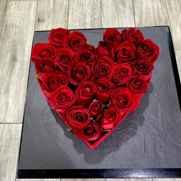 Mon cœur Entre 20 et 25 roses