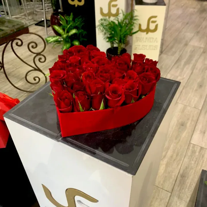 Mon cœur Entre 20 et 25 roses
