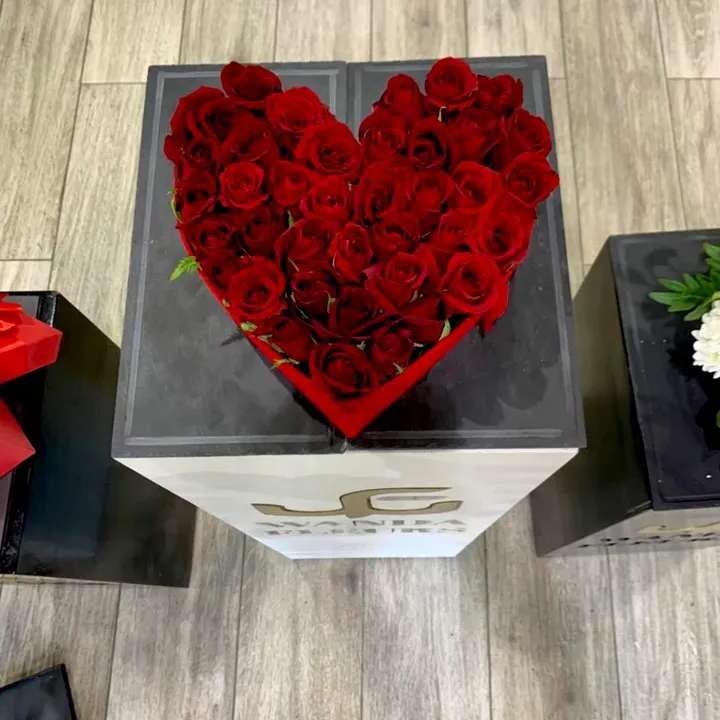 Mon cœur Entre 20 et 25 roses