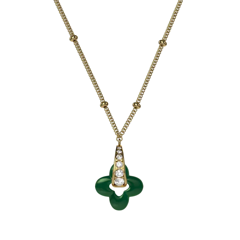 Collier Golden Clover