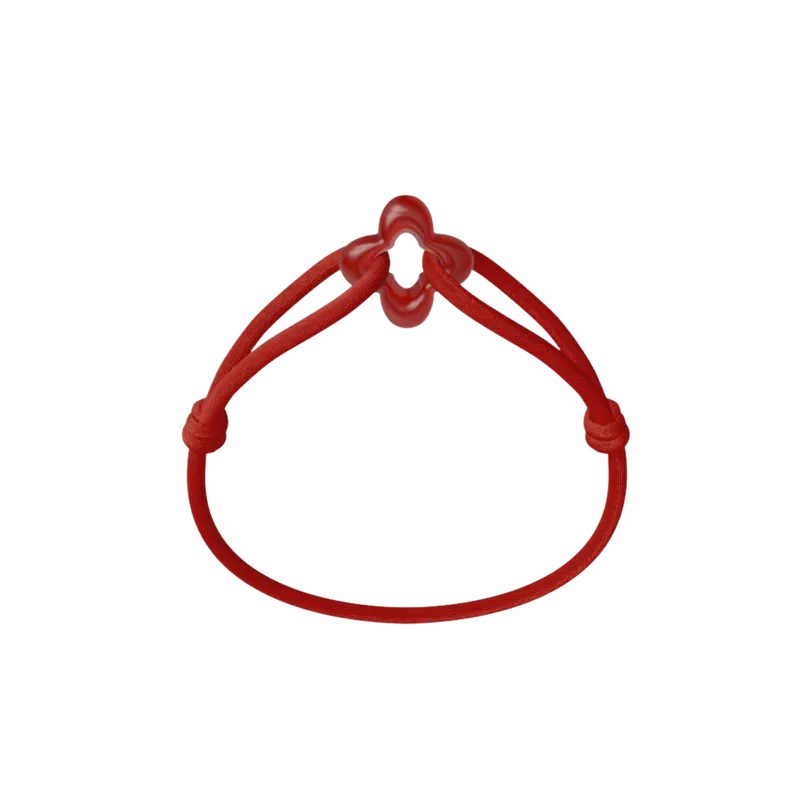 Bracelet Cordon - Red Clover