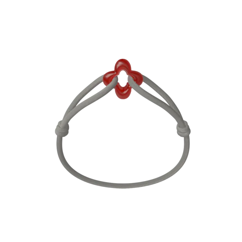 Bracelet Cordon - Red Clover