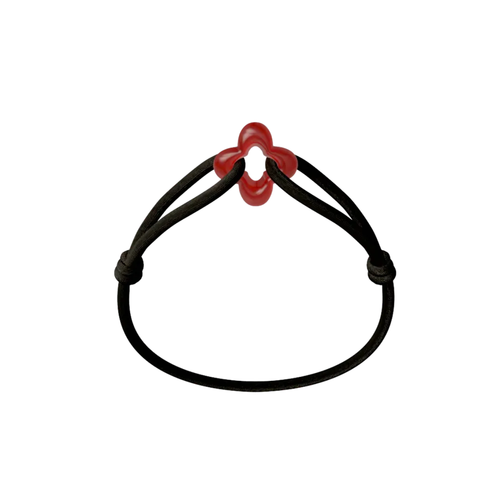 Bracelet Cordon - Red Clover