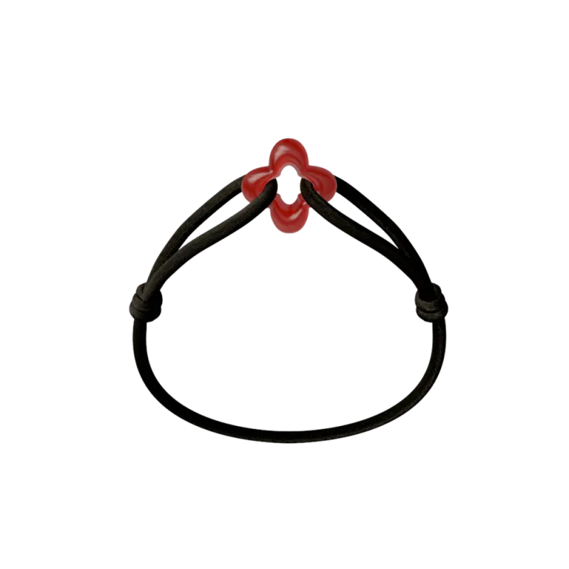Bracelet Cordon - Red Clover