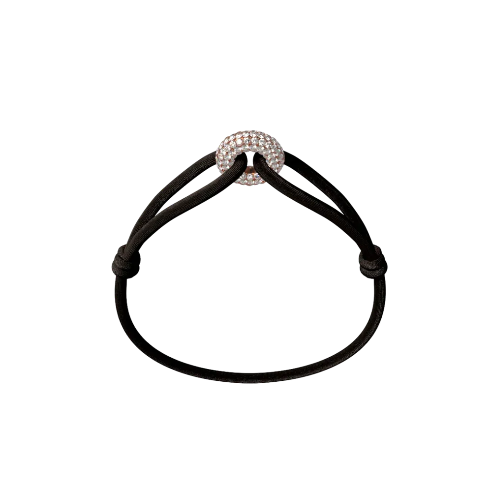 Bracelet Cordon - Mini Rose Soho Pavé