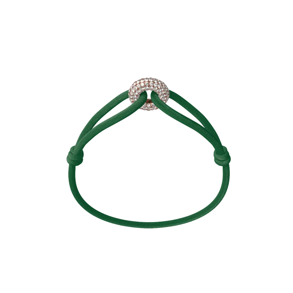 Bracelet Cordon - Mini Rose Soho Pavé